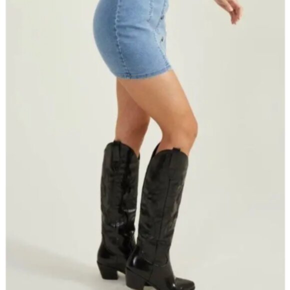 Altar'd State Denim Ellie Dress NWT Size Medium - Picture 7 of 7